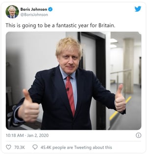 Going to be a good year Boris